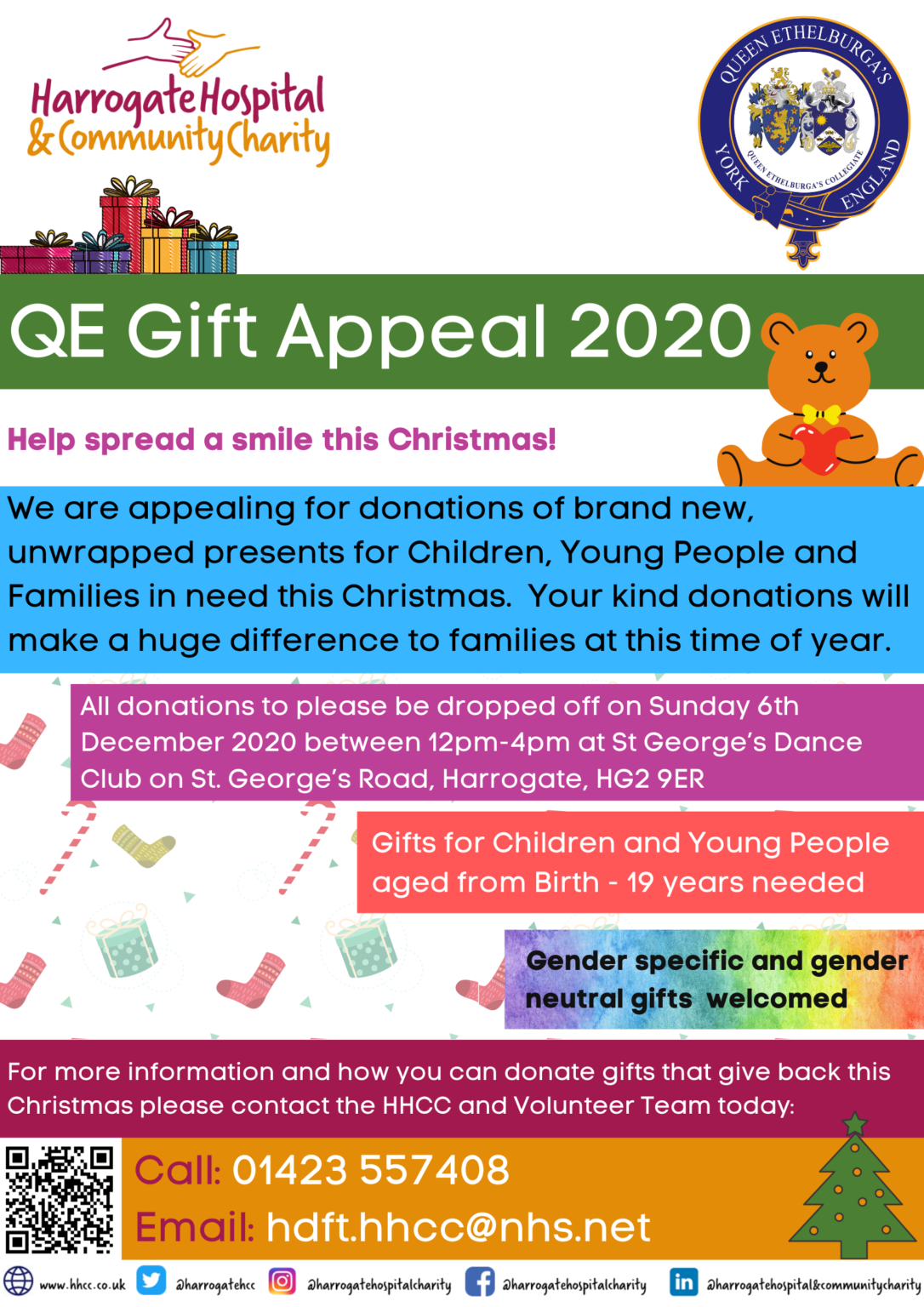 Christmas gift appeal to support children, young people and families